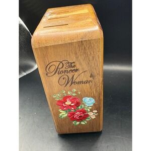 The Pioneer Woman Wood Knife Block‎ Holder Floral Kitchen Decor